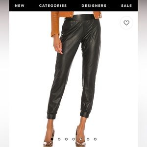 Commando faux leather joggers